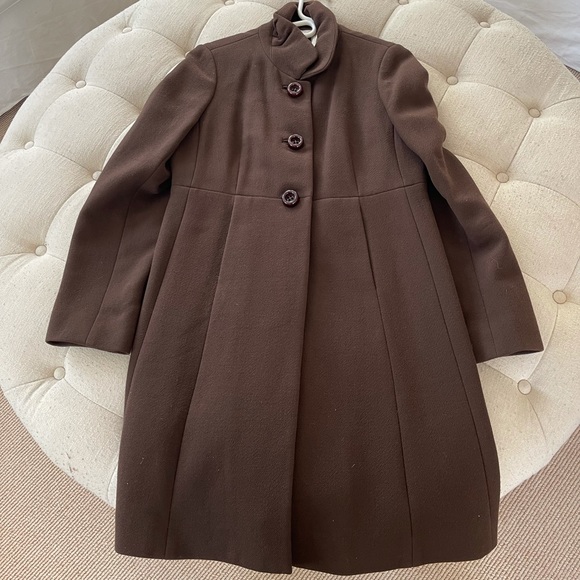 Jcrew women’s brown long dress coat - Picture 5 of 5